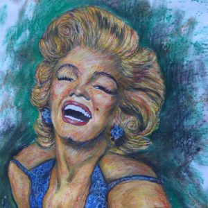G -8 -  THE KING FAMOUS ART WORK OF MARILYN MONROE-IN BLUE